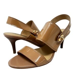 Coach Beige Slingback Heels